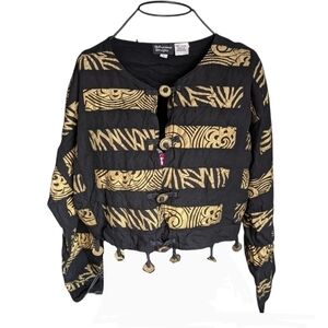 Nativewear Designs/ Long Sleeve/ Cropped Jacket/ Boho Chic/ 100% rayon
